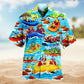 Coastal Sailing Activity Hawaiian Shirt For Sports Fans, Summer Outings, And Relaxed Vacation Wear