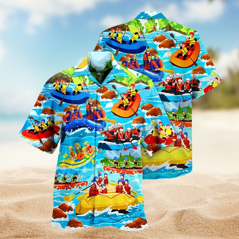 Coastal Sailing Activity Hawaiian Shirt For Sports Fans, Summer Outings, And Relaxed Vacation Wear