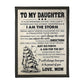 Sailing I Am The Storm Daughter Gift From Mom Flannel Blanket For Cozy Bedroom Sofa Decor