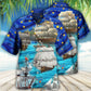 Sailing Ocean Sky Christmas Hawaiian Shirt For Coastal Adventures And Warm Weather Wear