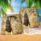 Sailing Ship Find Your Soul Beach Shorts Pattern View For Relaxed Vacation Styling