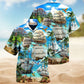 Sailing Ship Sea Hawaiian Shirt For Tropical Holidays, Outdoor Gatherings, And Everyday Comfort