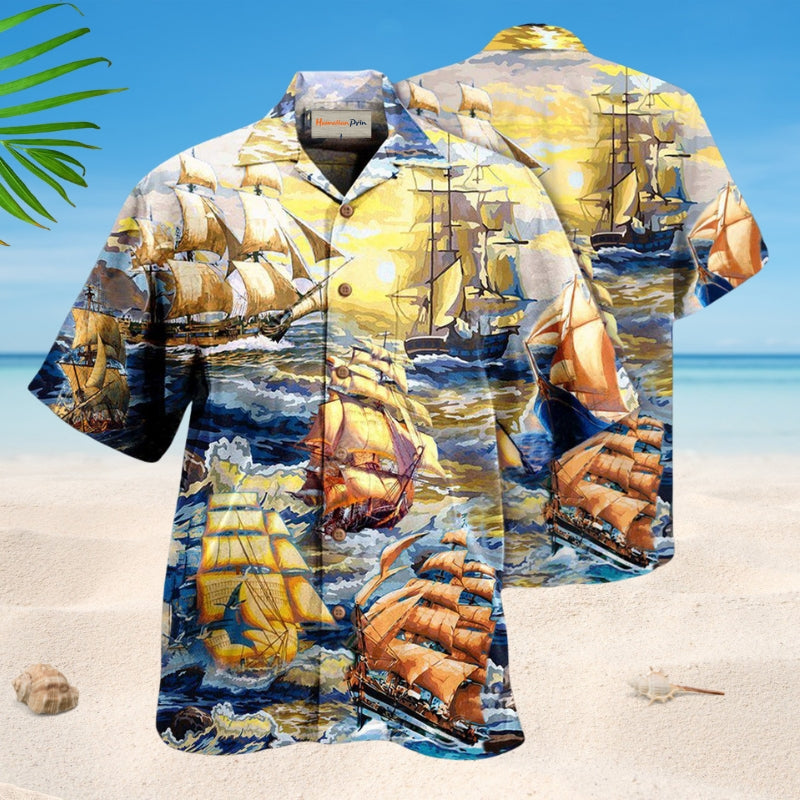 Sailing Use Wind Hawaiian Shirt For Outdoor Adventures, Coastal Travel, And Comfortable Casual Style