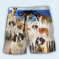 Saint Bernard Cool Beach Shorts Design Detail For Casual Warm Weather Outfits
