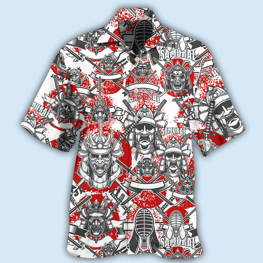 Creative Samurai Japan Hawaiian Shirt For Mythic Art Lovers, Coastal Outings, And Thoughtful Gift Giving