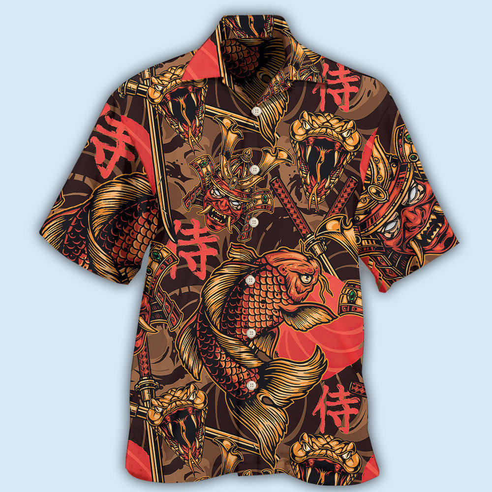 Samurai Japan Hawaiian Shirt For Island Vacations, Casual Events, And Distinctive Seasonal Style