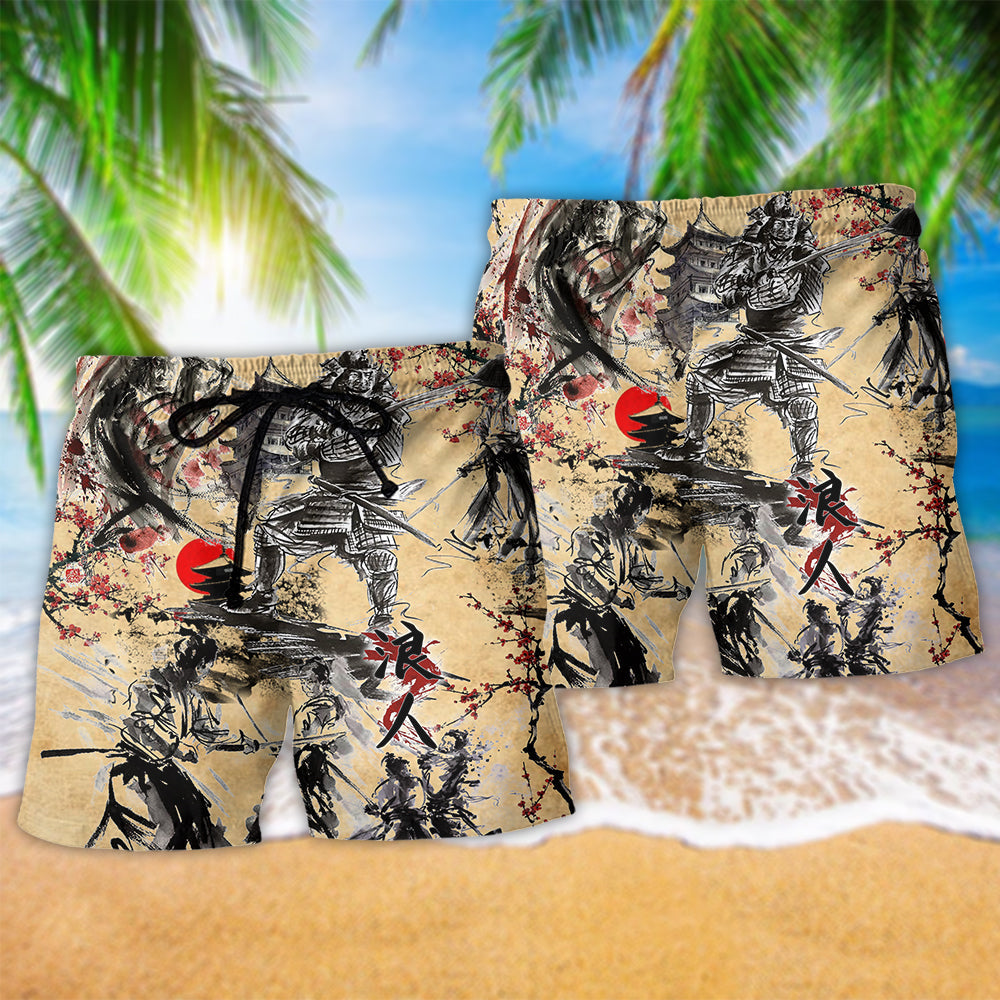 Samurai The Way Of The Samurai Is Found In Death Beach Shorts For Bold Summer Vacation Style