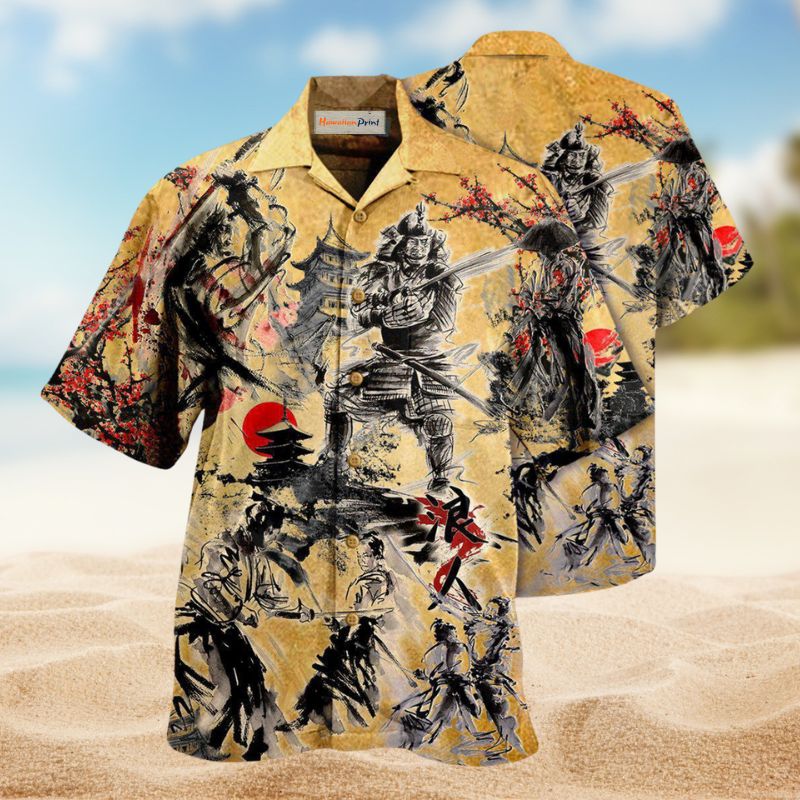 Samurai Warrior Hawaiian Shirt For Fantasy Fans, Resort Trips, And Imaginative Summer Style