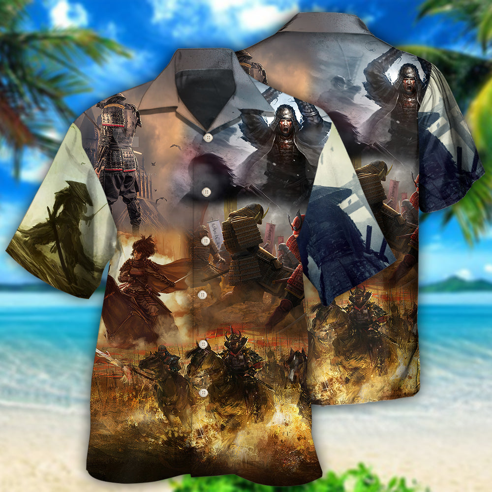 Samurai Hawaiian Shirt For Poolside Relaxation And Sunny Getaways
