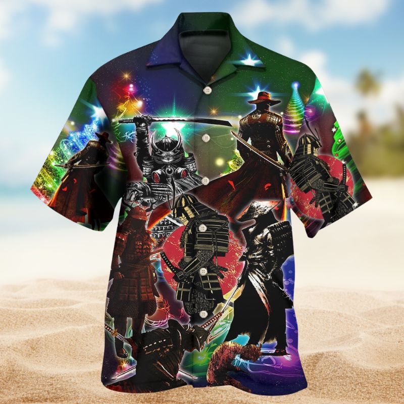 Samurai Fearless Hawaiian Shirt For Fantasy Fans, Resort Trips, And Imaginative Summer Style
