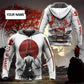 Samurai Tattoo Japan Personalized Hoodie For Traditional Artwork Lovers Travel And Relaxed Daily Outfits