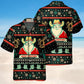 Santa Cowboy Christmas Hawaiian Shirt For Coastal Travel, Casual Events, And Comfortable Summer Wear