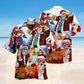 Santa Dances Star Hawaiian Shirt For Coastal Travel, Casual Events, And Comfortable Summer Wear