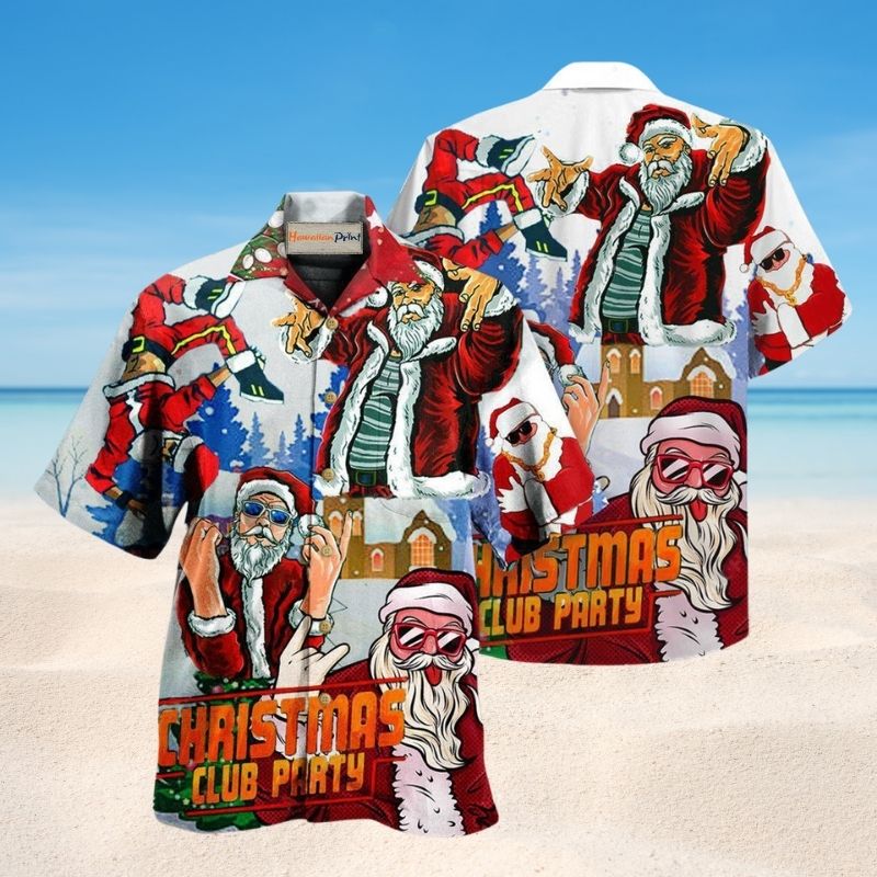 Santa Dances Star Hawaiian Shirt For Coastal Travel, Casual Events, And Comfortable Summer Wear