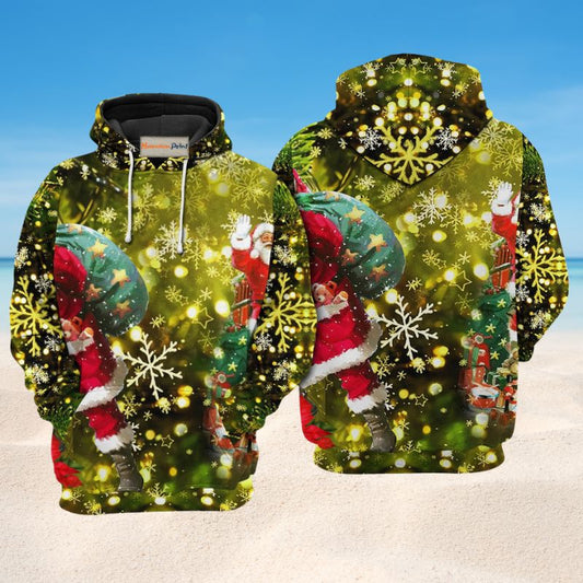 Santa Coming Hoodie For Winter Adventures Family Gatherings And Festive Everyday Style