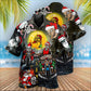 Skull Santa Racing Christmas Fun Hawaiian Shirt For Resort Getaways And Comfortable Summer Activities