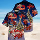 Santa Loves Airplanes Hawaiian Shirt For Summer Gatherings Island Travel And Comfortable Casual Wear