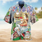 Santa Tattoo Christmas Hawaiian Shirt For Christmas Gatherings, Resort Trips, And Cheerful Seasonal Style
