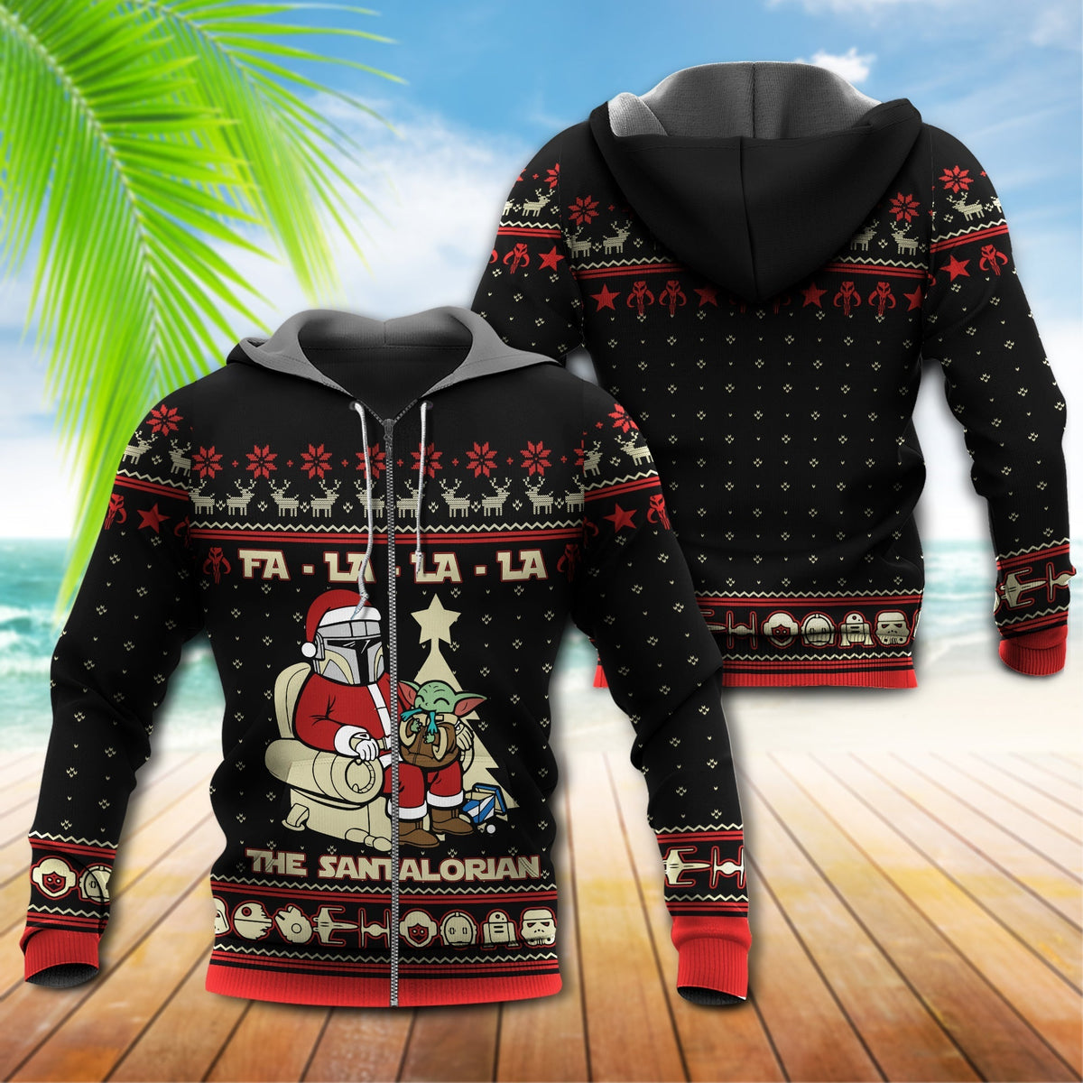 Holiday Space Warrior Santa Parody Hoodie For Seasonal Parties Casual Wear And Thoughtful Holiday Gifts