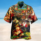 Santa Toys Train Factory Hawaiian Shirt For Coastal Travel, Casual Events, And Comfortable Summer Wear