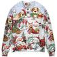 Santa And Snowman Joyful Companions Sweater For Holiday Travel Winter Outings And Cheerful Gift Giving