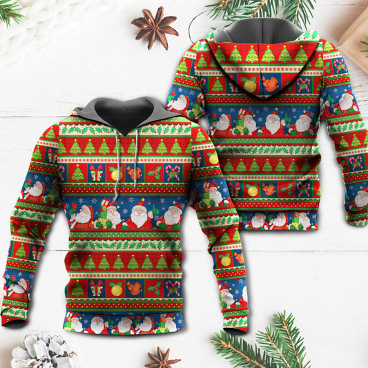 Santa Christmas Joy Hoodie For Winter Adventures Family Gatherings And Festive Everyday Style