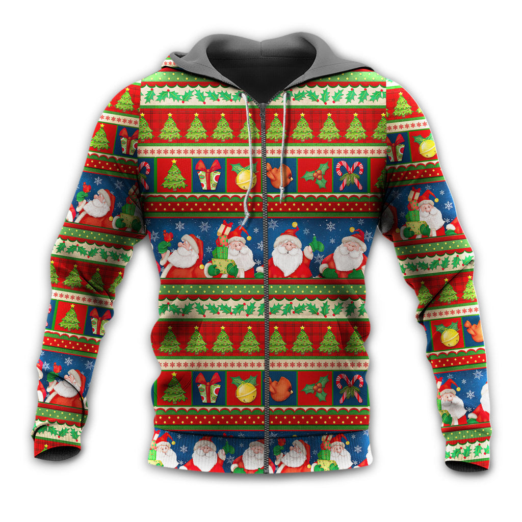 Santa Christmas Joy Hoodie For Winter Adventures Family Gatherings And Festive Everyday Style