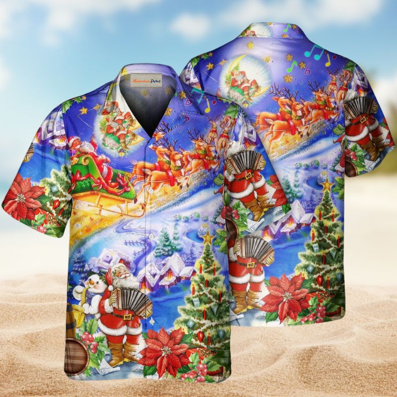Santa Christmas Hawaiian Shirt For Beach Days, Summer Outings, And Thoughtful Gift Giving