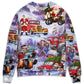 Santa Hot Rod Christmas Tree Sweater For Seasonal Parties Cozy Gatherings And Thoughtful Holiday Gifts