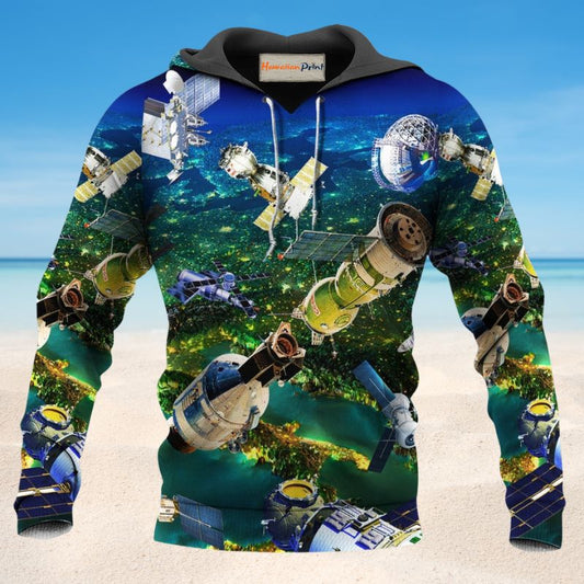 Satellite Need More Space Hoodie For Fantasy Inspired Outfits Travel Days And Comfortable Wear