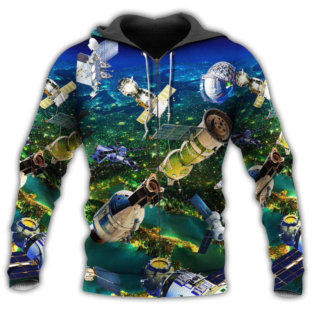 Satellite Need More Space Hoodie For Fantasy Inspired Outfits Travel Days And Comfortable Wear