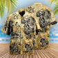Skull Nautical Pirate Ship Ride Hawaiian Shirt For Summer Vacation And Beach Travel