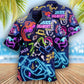 Neon Saxophone Hawaiian Shirt With All Over Print For Tropical Holiday Resort Parties And Everyday Style