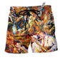 Saxophone Music Keep Calm And Love Saxophone Beach Shorts For Summer Festivals And Travel