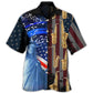 Patriotic American Saxophone Music Hawaiian Shirt Summer Design Detail For Casual Outings