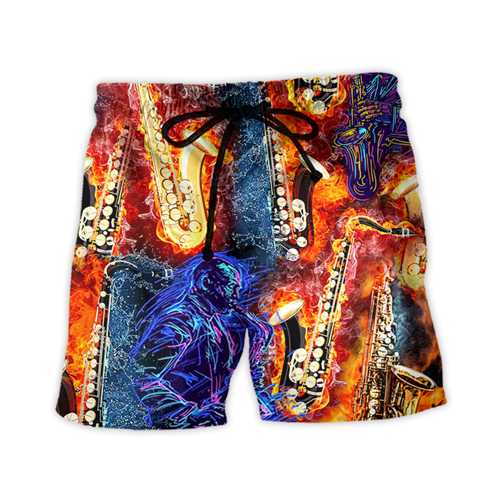 Saxophone Beach Shorts For Warm Weather Outings And Lightweight Summer Style