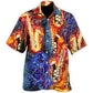 Saxophone Music Hawaiian Shirt For Music Fans, Resort Parties, And Warm Weather Events