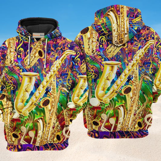 Saxophone Music Color Hoodie For Music Inspired Outfits Festivals And Relaxed Everyday Wear