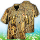 Retro Creative Saxophone Music Note Hawaiian Shirt For Resort Trips, Coastal Parties, And Warm Weather Style