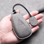 Leather Remote Key Fob Cover Compatible with Changan CS35 Plus, CS55 Plus, CS75 Plus, Eado, UNI-T, UNI K, Oushang X5, X7, EV