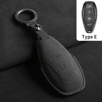 Suede Smart Remote Key Fob Cover Compatible with Hongqi HS5, H5, H6, H9, EH7, HS7, H7, L5, HS3, L9, HQ9
