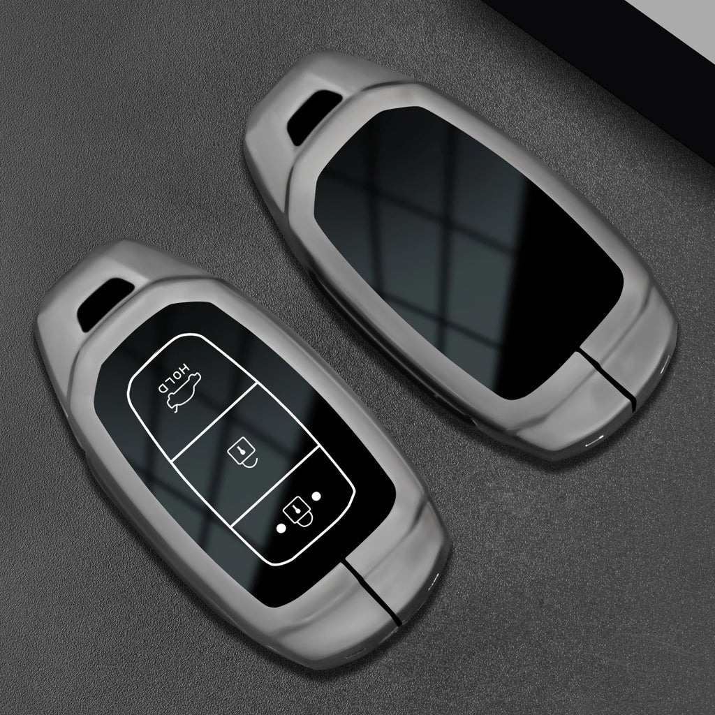 Zinc Alloy Car Key Fob Cover for Hyundai Tucson, Santa Fe, Rena, Sonata, Elantra, Creta, i10, i30, i40, Solaris & Accent