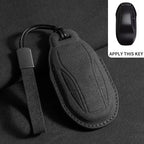 Suede Leather Remote Key Fob Cover Compatible with ZHIJI IM L7, LS7, L6, LS6