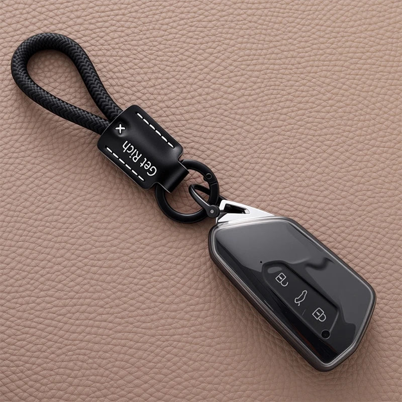 Black-Style TPU Car Key Fob Cover for Volkswagen Golf 8 MK8, ID.4 & ID.6; Skoda Octavia A8; SEAT Leon FR MK4; Cupra