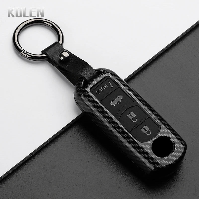 Car Key Cover Compatible with Mazda 2 3 6 Demio Atenza Axela CX-5 CX5 CX-3 CX7 CX-9 3 4 CX30 2016 2017 2018 2019 – Carbon Fiber Style