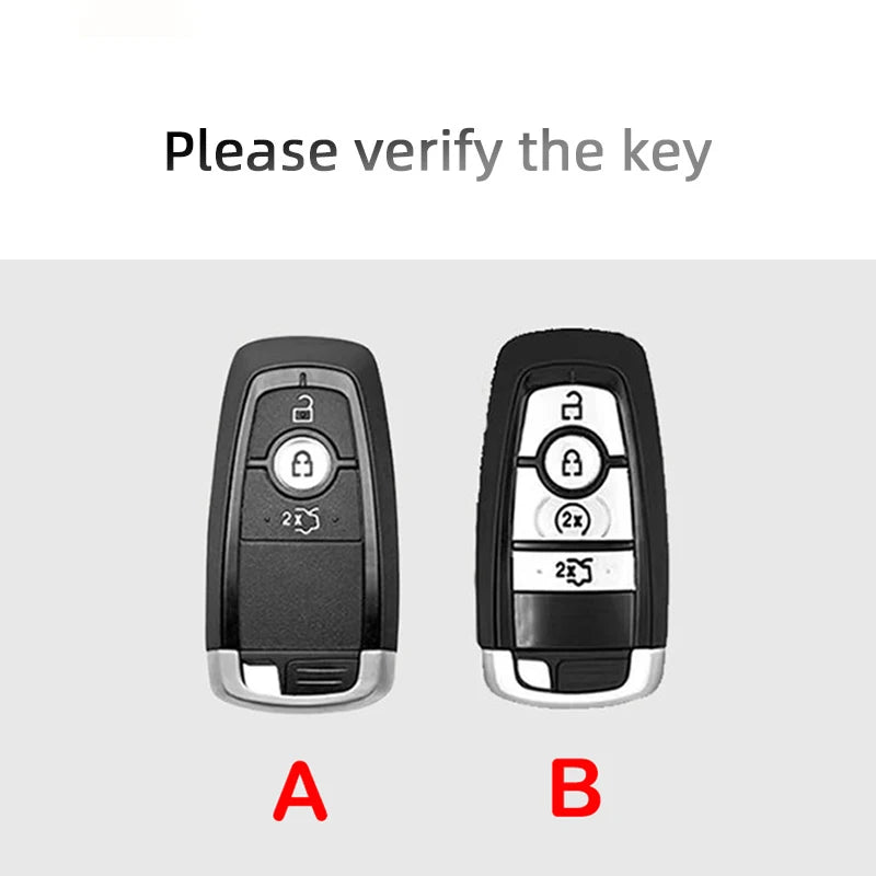 Suede Keyless Remote Key Cover Compatible with Ford Ranger Wildtrak