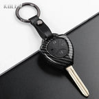 Car Key Cover Compatible with Toyota Corolla Vios Camry Yaris RAV4 Hilux Cruiser Fortuner – 2/3/4 Buttons – Carbon Fiber Style
