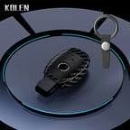 Car Key Cover Compatible with Mercedes-Benz A B C E S Class W204 W205 W212 W213 W176 GLC CLA AMG W177 X167 W463 – Carbon Fiber Style