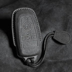 Suede Keyless Remote Key Cover Compatible with Ford F150 / F-150 Raptor