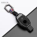 Car Key Cover Compatible with Mercedes-Benz A B C E Class GLS GLA GLK GLC CLS CLA AMG W204 W205 W212 W463 W176 – Carbon Fiber Style